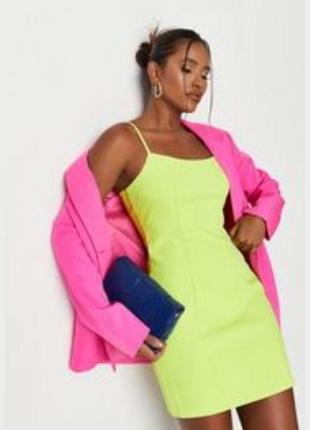 Неоновая облегающая мини-платье missguided