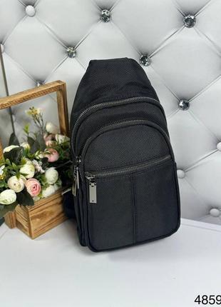 Мужская стильная и качественная сумка слинг1 фото