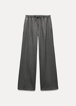 Широкі штани зі смужками по боках zara