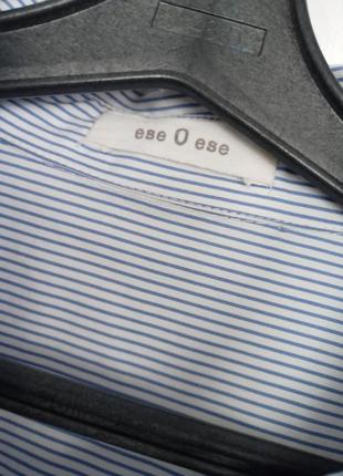 Удлиненная оверсайз рубашка в полоску4 фото