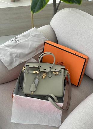 Шкіряна сумка в стилі hermes birkin 25