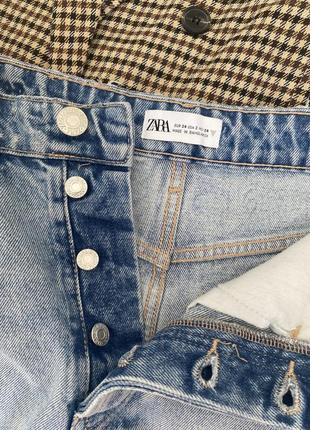 Джинсові шорти zara на високій посадці3 фото