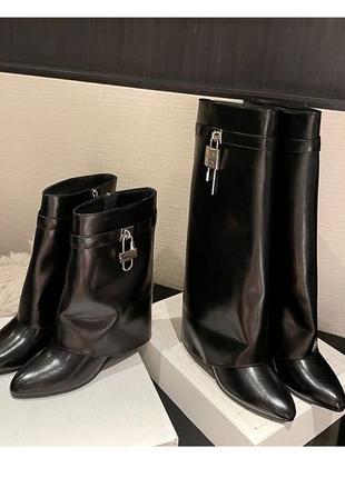 Сапоги трубы в стиле givenchy