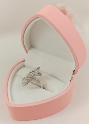 Футляр для каблучки "серце з трояндою" рожевий