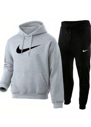Худи кофта с капюшоном + спортивные штаны, спортивный костюм высокого качества в стиле найк