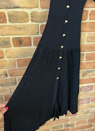 Нова колекція sandro довге чорне плаття сукня ґудзики зірки