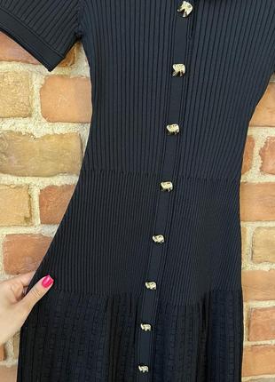 Нова колекція sandro довге чорне плаття сукня ґудзики зірки
