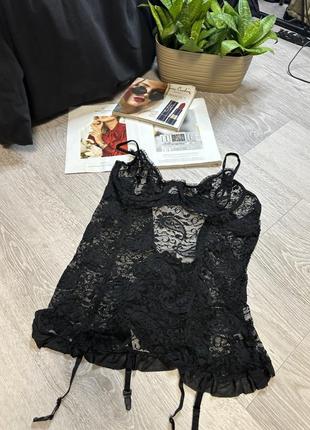 Пеньюар из подтяжки 5xl сексуальное белье батал