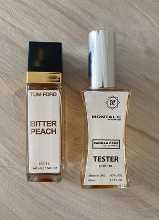 Парфюм tom ford i montale (bitter peach, vanilla cake)
