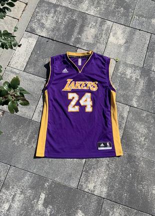 Баскетбольная майка lakers bryant лейкерс адидас