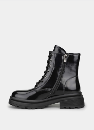 Оригинальные женские ботинки braska / ботинки черного цвета3 фото