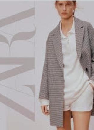 Пальто піджак гусяча лапка zara