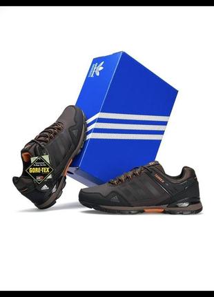 Мужские кроссовки adidas terrex nubuk brown