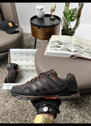 Мужские кроссовки adidas terrex nubuk brown