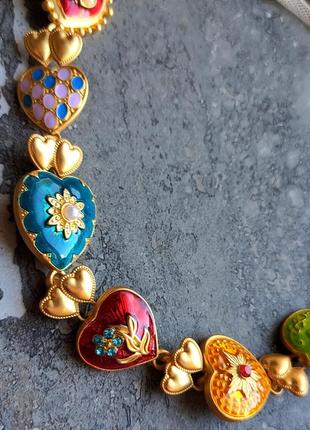 Колье - чокер в стиле коллекции от joan rivers "hearts and flowers"
