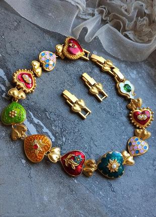 Колье - чокер в стиле коллекции от joan rivers "hearts and flowers"