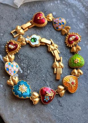 Колье - чокер в стиле коллекции от joan rivers "hearts and flowers"