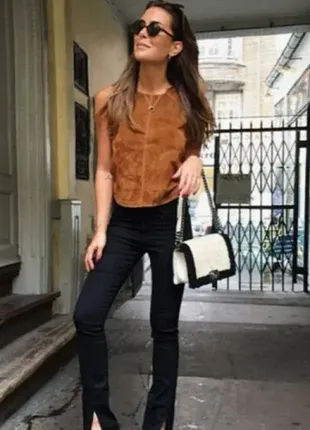 Замшевый топ zara xs-s