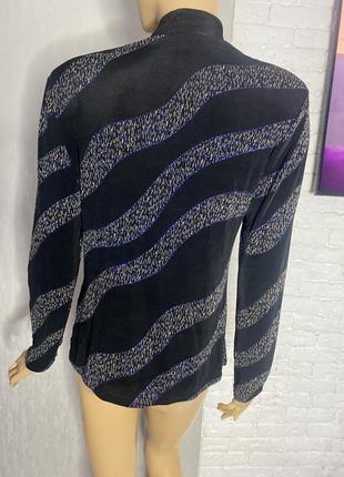 Винтажная трикотажная блуза кофта с блестками винтаж2 фото