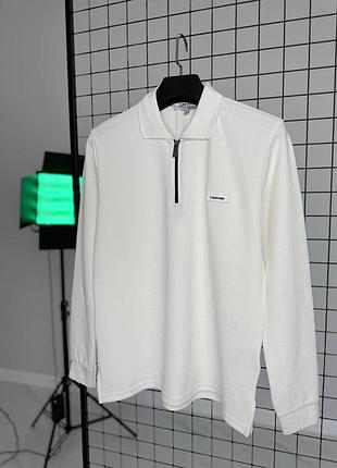 Мужской свитшот с воротничком мирер calvin klein