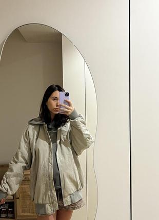 Куртка бомбер серая oversize keepstyle