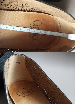 Балетки туфли caprice walking on air (6/39) из натуральной кожи оригинальны9 фото