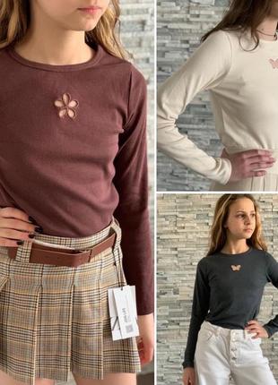Дитячий реглан zara/лонгслів/кофтинка в рубчик/детский лонгслив зара
