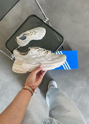Жіночі кросівки adidas ozweego beige premium