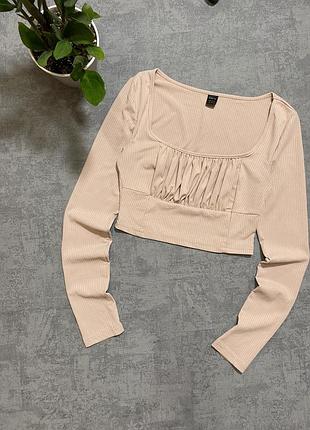 Топ с рукавом shein