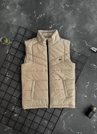 Мужская демисезонная осенняя весенняя жилетка lacoste