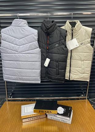 Мужская демисезонная жилетка осенняя весенняя lacoste