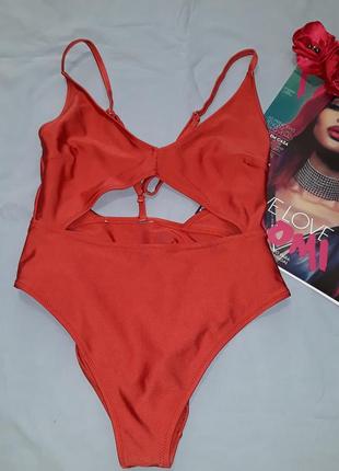 Купальник сдельный с утяжкой размера 46 / 12 секси монокини