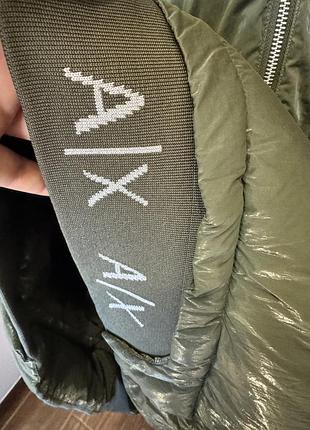Курточка пуховик хакі армані