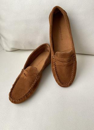 Anna field мокасины из замши