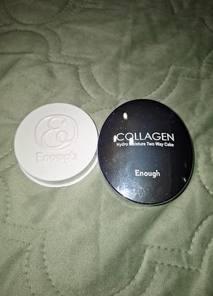 Пудра enough collagen со сменным блоком,тон 13