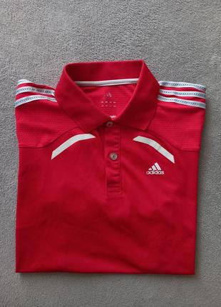 Брендовая футболка поло adidas.