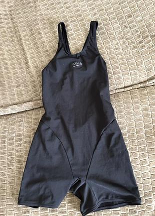 Слитный спортивный купальник для плавания speedo
