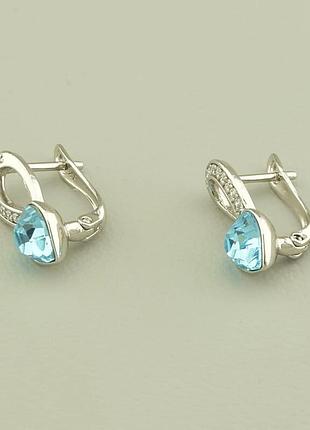 Сережки 'xuping' swarovski (родій) 124268