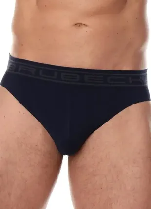 Трусы мужские слип бесшовные brubeck  slip comfort cotton т.синий