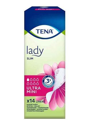 Прокладки урологічні lady ultra mini 14шт тм tena