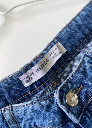 Denim co синие джинсовые шорты бермуды плотные3 фото