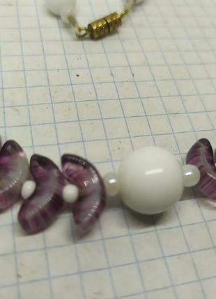 Винтажные стеклянные бусы