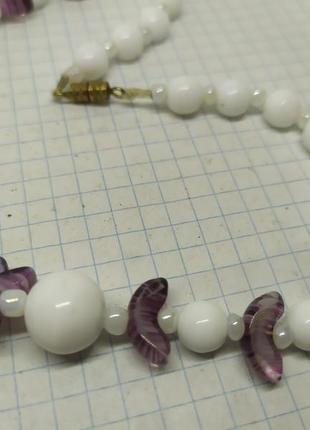 Винтажные стеклянные бусы