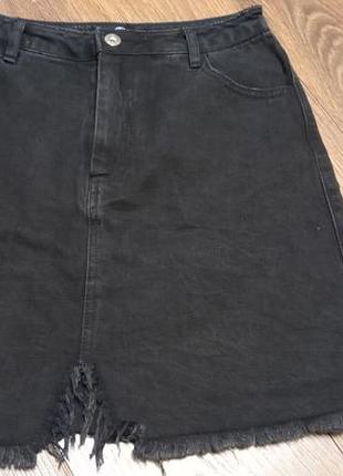Джинмовая юбка р36