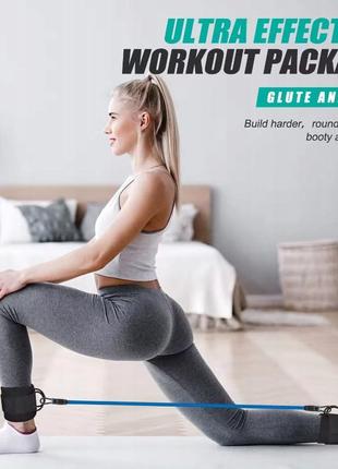 Резинки-эспандеры для тренировок ног с петлями гимнастика для ног рук жгут лента для йоги