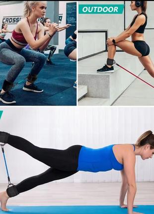 Резинки-эспандеры для тренировок ног с петлями гимнастика для ног рук жгут лента для йоги