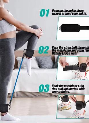 Резинки-эспандеры для тренировок ног с петлями гимнастика для ног рук жгут лента для йоги