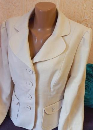Интерестный крутрй пиджак жакет милый романтичный слоновая кость next