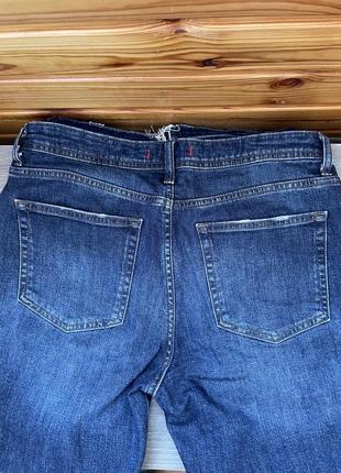 Джинси жіночі zara укороченого крою сині7 фото