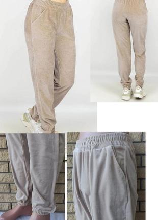 Батальные велюровые штаны женские высокого качества, больших и очень больших размеров nn